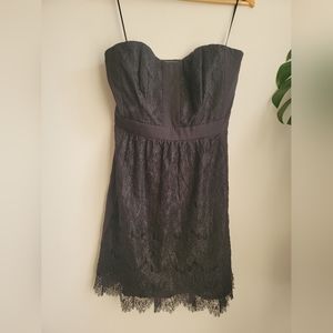 Madewell (Broadway & Broome) Strapless Lace Cocktail Dress